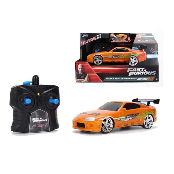 Smoby - Voiture radiocommandée Fast & Furious - Supra - 1:24 - Nitro - Avec éclairages - En espagnol/portugais