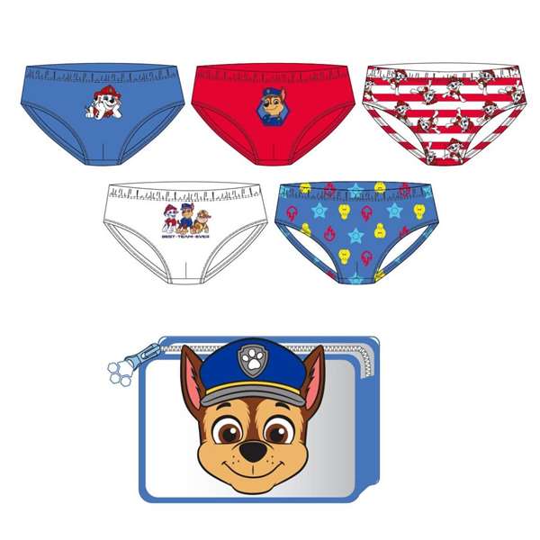 Cerdá Pack de caleçons single jersey nécessaire Paw Patrol T02/03 - Série assortie - Taille 2 à 3 ans