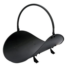 Edm Panier à bois métallique noir 48 x 35 x 38 cm