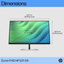 HP E27 G5 27 pouces Full HD IPS Noir