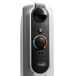 Delonghi - Radiateur bain d'huile 1500 W, chauffage pour pièce jusqu'à 45 m2, mobile avec fonction anti-gel, gris - Confort thermique optimal