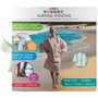 Jet Lag Poncho de bain géométrique avec capuche