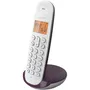 Logicom ILOA 150 SOLO Téléphone fixe sans fil DECT, couleur aubergine, sans répondeur