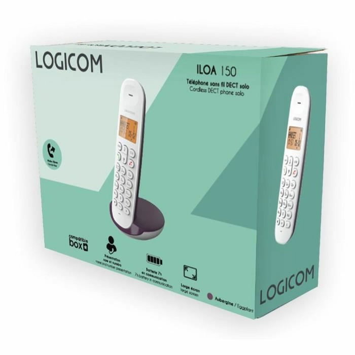 Logicom DECT ILOA 150 SOLO Aubergine