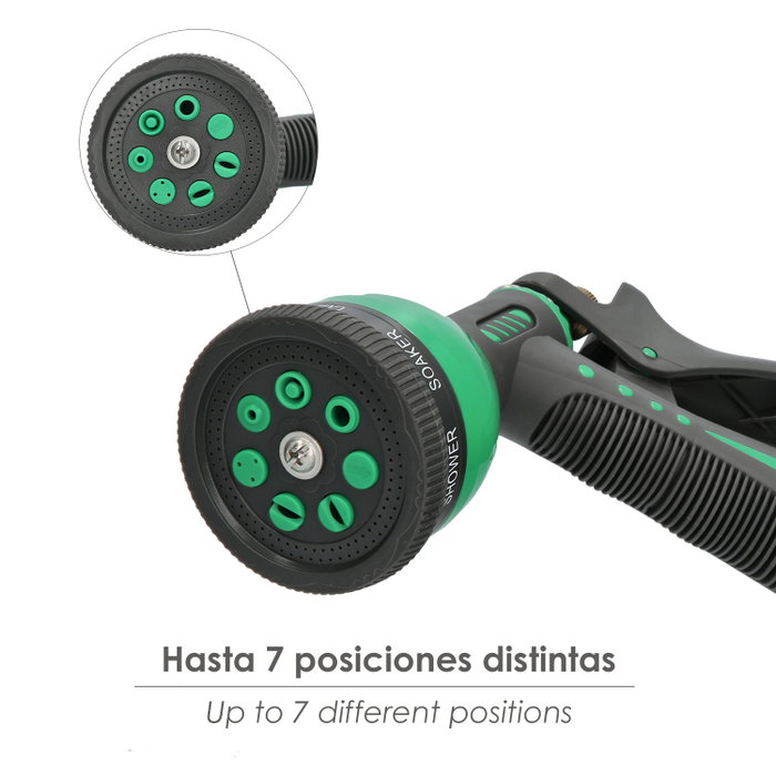 SATURNIA Pistolet tuyau Metal Plus 7 positions