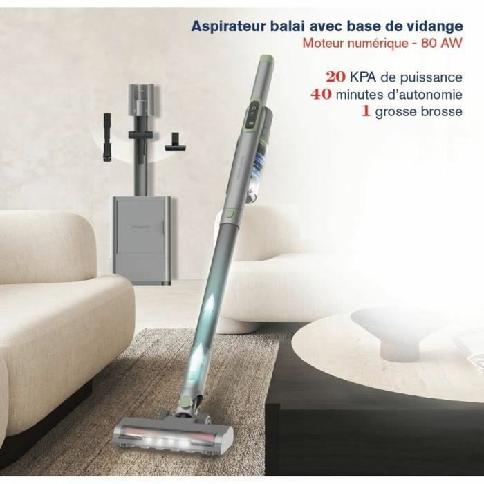 Arthur Martin AMAB148 Aspirateur Balai Gris