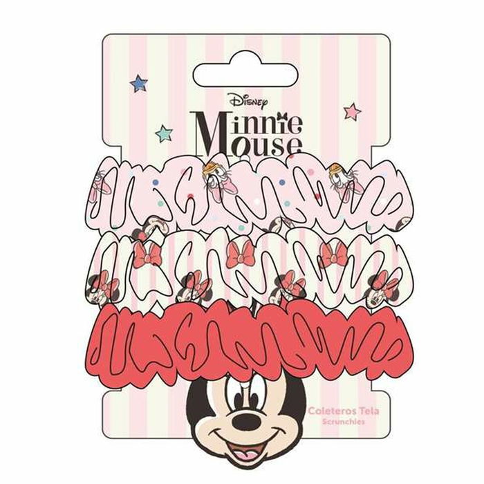 Elastiques pour Cheveux Minnie Mouse Rouge 3 Pièces Elastiques pour Cheveux Minnie Mouse Rouge 3 Pièces