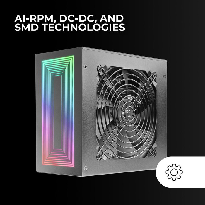 Bloc d’Alimentation Mars Gaming MPB750S 750 W 6 W 130 W 80 Plus Bronze