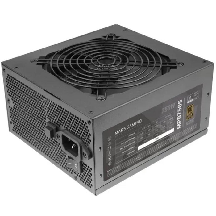 Mars Gaming MPB750S Alimentation ATX 750W 80 PLUS Bronze Noir ARGB