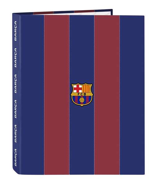 Safta - Chemise à 4 anneaux FC Barcelone Équipe 1ère 23/24, format A4 (26,5x33x4 cm), polyester 600D Safta - Chemise à 4 anneaux FC Barcelone Équipe 1ère 23/24, format A4 (26,5x33x4 cm), polyester 600D
