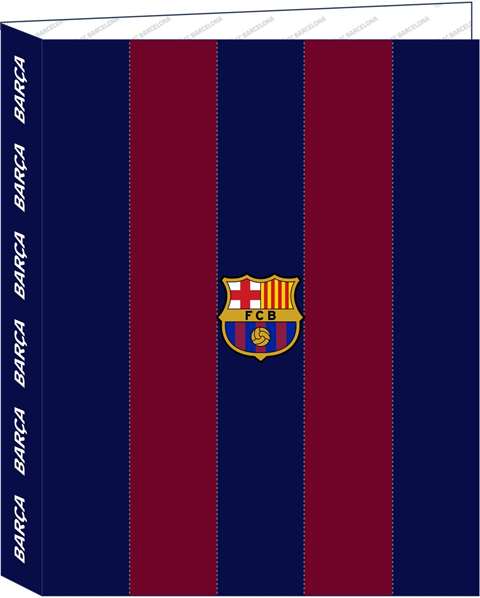 Safta - Chemise à 4 anneaux FC Barcelone Équipe 1ère 23/24, format A4 (26,5x33x4 cm), polyester 600D Safta - Chemise à 4 anneaux FC Barcelone Équipe 1ère 23/24, format A4 (26,5x33x4 cm), polyester 600D
