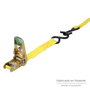 WOLFPACK LINEA PROFESIONAL Lot de 2 sangles d'arrimage avec cliquet 4,5 m x 25 mm