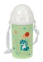 Safta - Bouteille isotherme 500 ml à ouverture automatique avec paille pour enfants "Fiesta" - 7.3x19.5x7.3 cm - À partir de 3 ans
