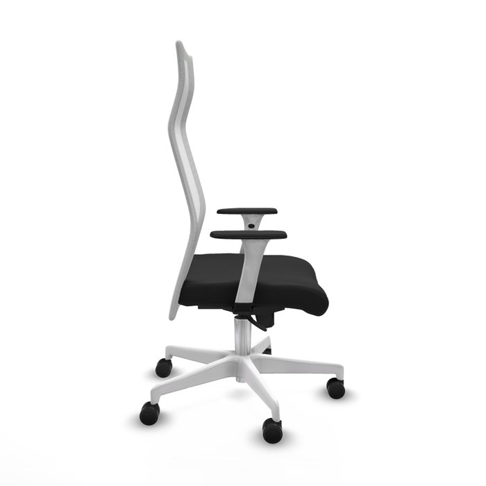 Piqueras y Crespo Chaise de Bureau Albacete avec Mécanisme Synchrone, Noir et Blanc Piqueras y Crespo Chaise de Bureau Albacete avec Mécanisme Synchrone, Noir et Blanc
