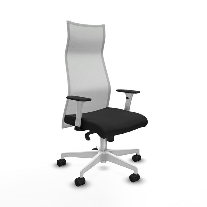 Piqueras y Crespo Chaise de Bureau Albacete avec Mécanisme Synchrone, Noir et Blanc Piqueras y Crespo Chaise de Bureau Albacete avec Mécanisme Synchrone, Noir et Blanc