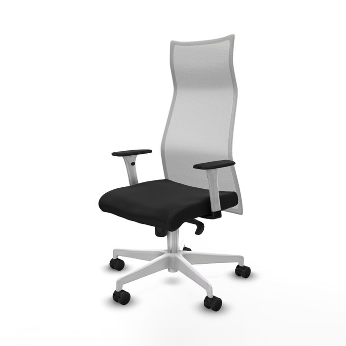 Piqueras y Crespo Chaise de Bureau Albacete avec Mécanisme Synchrone, Noir et Blanc Piqueras y Crespo Chaise de Bureau Albacete avec Mécanisme Synchrone, Noir et Blanc