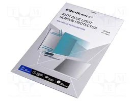 QOLTEC Filtre de lumière bleue 24 pouces naturel (transparent)