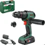 Bosch 18V-80 Perceuse à percussion sans fil - Batterie 18V 2.5Ah, 82 Nm, moteur sans balais, technologie SYNEON, QuickSnap, mandrin 13 mm, pour bois et matériaux