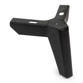 Q&Q Pata Vector - Patte de meuble métallique durable - 120 mm de hauteur - Finition noir mat - Pour sofa et mobilier
