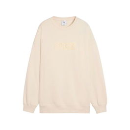 Sweat sans capuche femme Puma Maximal Metallic Beige L