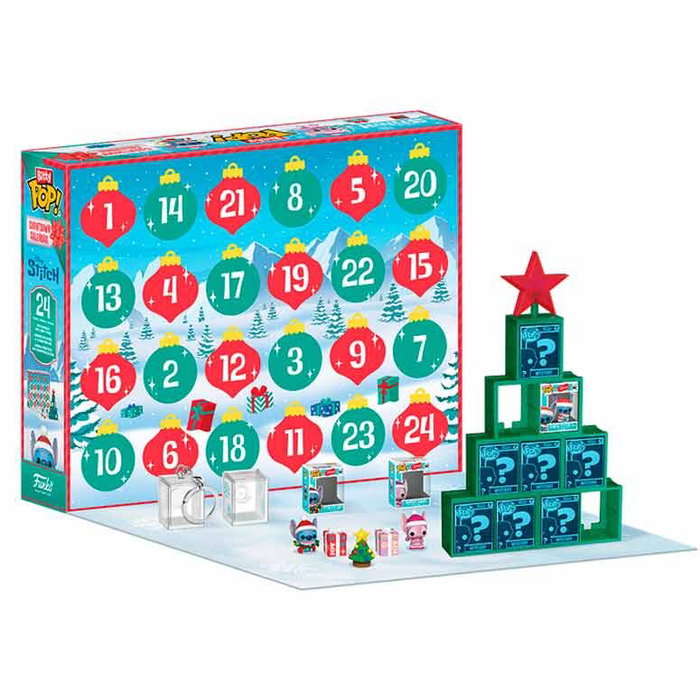 Funko Disney Bitty POP! Calendrier de l'avent 24 jours Stitch Holiday