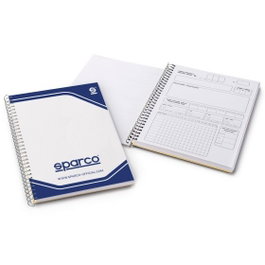 Sparco Bloc de notes 2020 format A4 avec couverture en acier