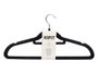 KIPIT Lot de 20 cintres noirs flockés 44,5x22cm