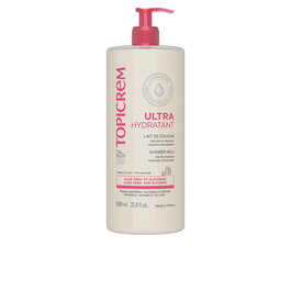 Topicrem UH - Lait de douche nourrissant et hydratant pour peaux délicates, pour bébé, enfant et adulte, 1000 ml
