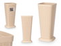 Stefanplast Paraphuie Elegance Crème 25x57x25 cm Plastique (Set de 6)