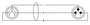 CORDIAL Câble de microphone 2 x 0,34 mm² - 2,5 m