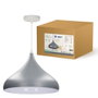 GSC Evolution Lampe de plafond suspendue Série Nola E27 Ø320mm Gris