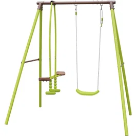 Buddy Toys BOT 4212 KEYNU 2 - Balançoire enfant extérieure, 3 ans+, capacité 120 kg, dimensions 187 x 142 x 182 cm, montage facile