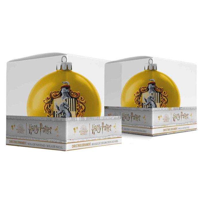SD TOYS Ornement de Noël Bola Harry Potter Hufflepuff, Décoration Boule 75 mm