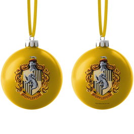 SD TOYS Ornement de Noël Bola Harry Potter Hufflepuff, Décoration Boule 75 mm