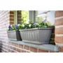 Garden ID Jardinière Terraflor 60 cm Anthracite - 21 Litres - En Polypropylène Recyclé - Avec Système d'Auto-arrosage - Pour Plantes - Design Stable et Durable