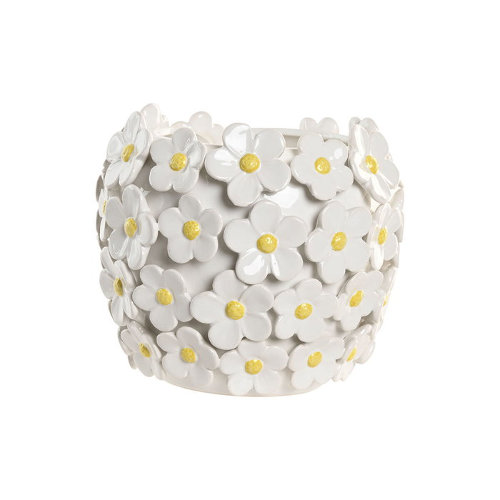 Home ESPRIT Vase Shabby Chic Jaune Blanc Céramique Home ESPRIT Vase Shabby Chic Jaune Blanc Céramique