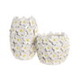 Home ESPRIT Vase Shabby Chic Jaune Blanc Céramique
