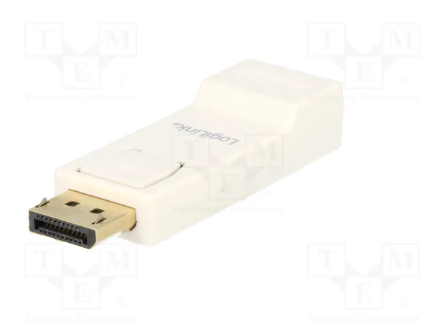 LOGILINK Adaptateur DisplayPort vers HDMI, blanc LOGILINK Adaptateur DisplayPort vers HDMI, blanc