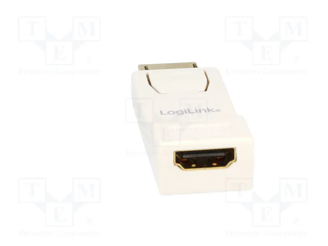 LOGILINK Adaptateur DisplayPort vers HDMI, blanc LOGILINK Adaptateur DisplayPort vers HDMI, blanc