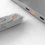 Lindy USB Port Blocker - Pack de 4 Bloqueurs USB Type A avec Clé, Couleur Orange, Sécurité Port USB
