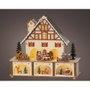 Lumineo Scène de Noël avec LED, mouvement et musique – Contreplaqué 27x24,3x10 cm