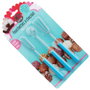 Lily Cook Lot de 3 Fourchettes de Trempage 18 cm Chocolat