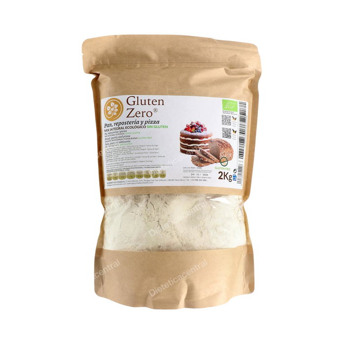 GLUTEN ZERO Mix Pan Integral 2Kg Eco Sg – Préparation sans gluten pour pain, pizza et pâtisserie GLUTEN ZERO Mix Pan Integral 2Kg Eco Sg – Préparation sans gluten pour pain, pizza et pâtisserie