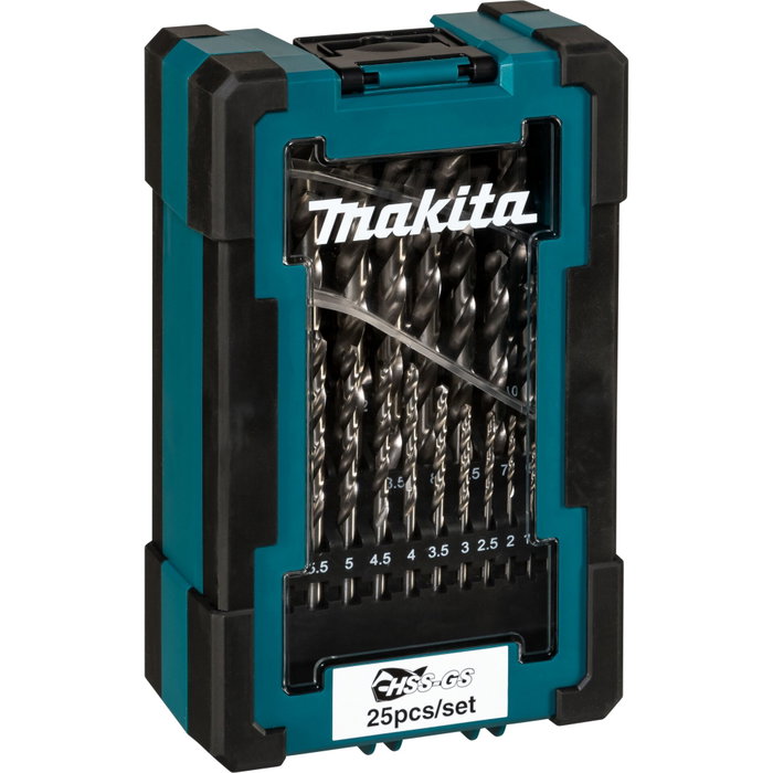 Makita D-78368 Jeu de forets pour métaux HSS-GS 25 pièces Makita D-78368 Jeu de forets pour métaux HSS-GS 25 pièces