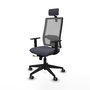 Chaise de Bureau avec Appui-tête Horna Traslack Piqueras y Crespo 1D066G2 Gris foncé