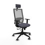 Chaise de Bureau avec Appui-tête Horna Traslack Piqueras y Crespo 1D066G2 Gris foncé