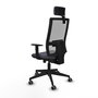 Chaise de Bureau avec Appui-tête Horna Traslack Piqueras y Crespo 1D066G2 Gris foncé