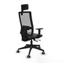 Chaise de Bureau avec Appui-tête Horna Traslack Piqueras y Crespo 1D066G2 Gris foncé