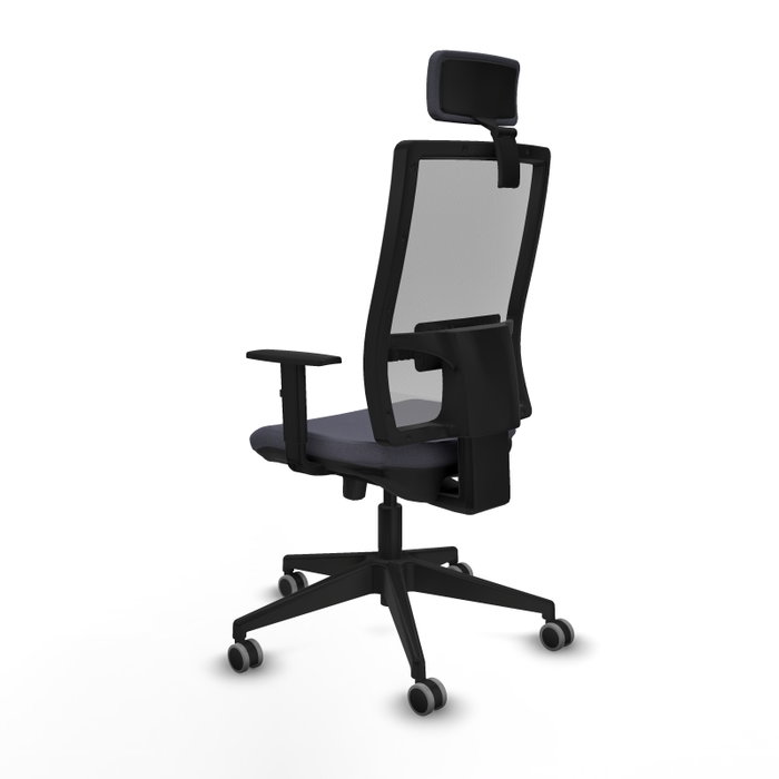 Piqueras y Crespo Chaise de Bureau Horna avec Appui-tête Gris foncé Piqueras y Crespo Chaise de Bureau Horna avec Appui-tête Gris foncé