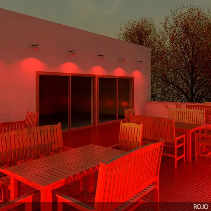 Brico Projecteur LED 10W 850Lm Rouge IP65 [BQFS11510-R]